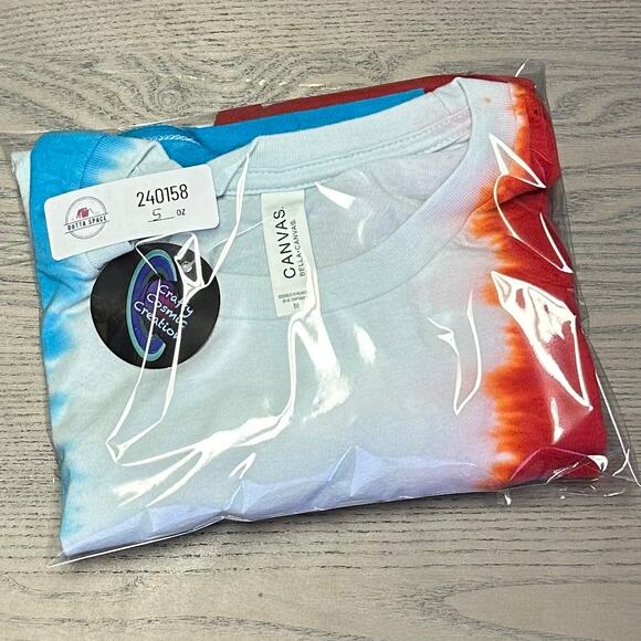 Brand New Tie Dye Soft Mens Unisex USA T-Shirt - Picture 8 of 8